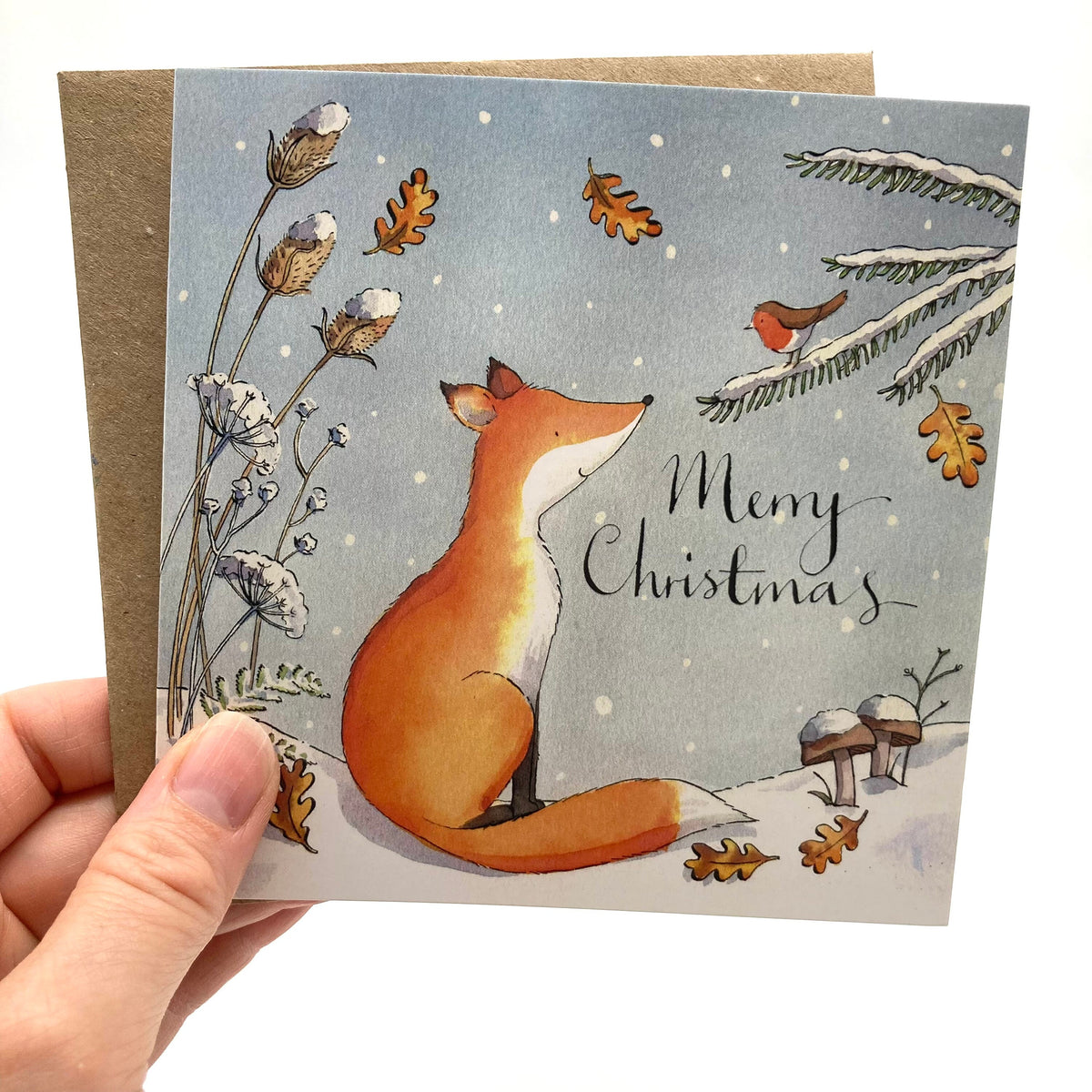 Fox and Robin - Pack of 5 Christmas Cards – Ink and Snail
