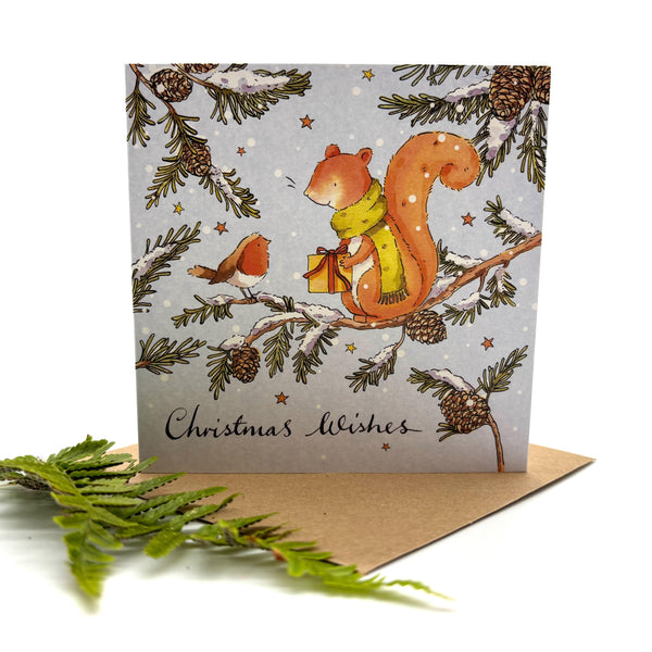 Squirrel and Robin - Pack of 5 Christmas Cards