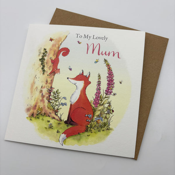Birthday Card - Fox Mum Card