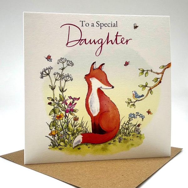 Birthday Card - Fox Daughter Card