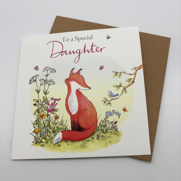 Birthday Card - Fox Daughter Card