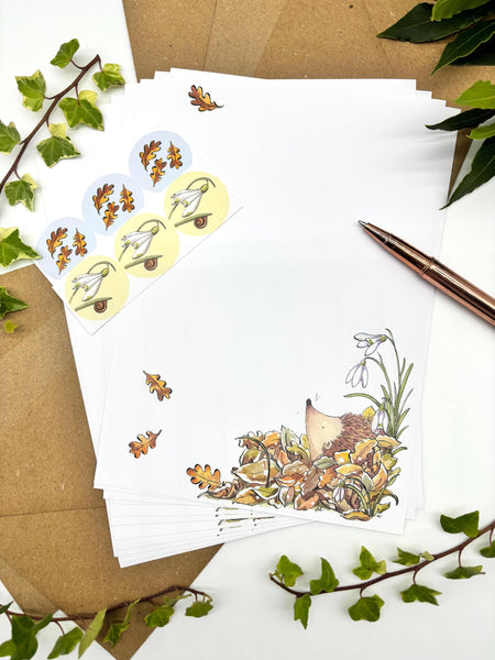 Writing Set - Winter Hedgehog