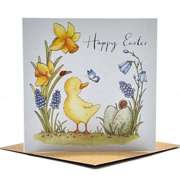 Easter Card Pack of 5 -Easter Duckling