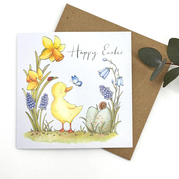 Easter Card Pack of 5 -Easter Duckling