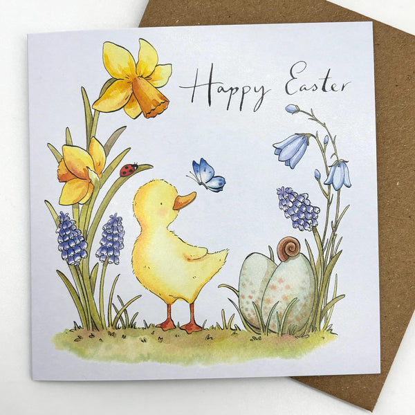 Easter Card Pack of 5 -Easter Duckling