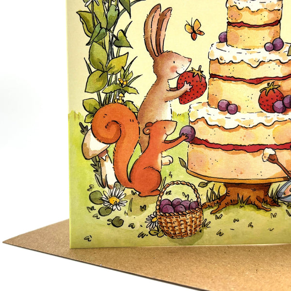 Birthday Card - Forest Cake