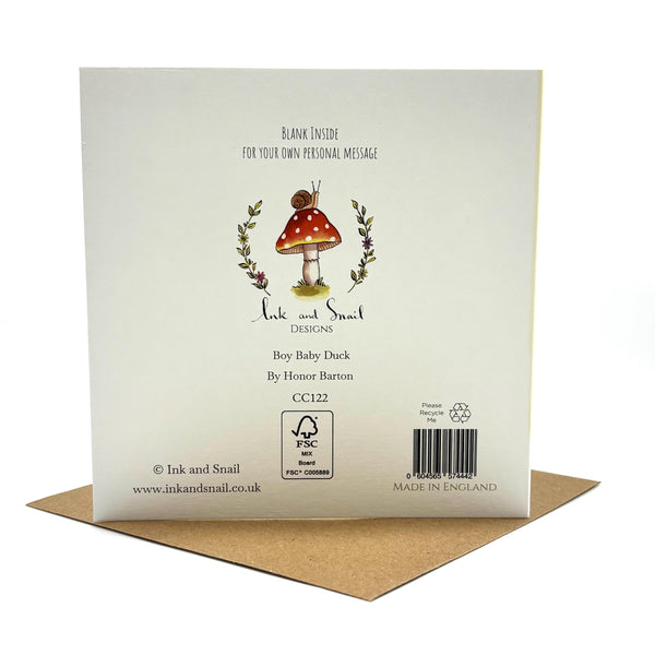 New Baby Card - Duck New Baby Girl