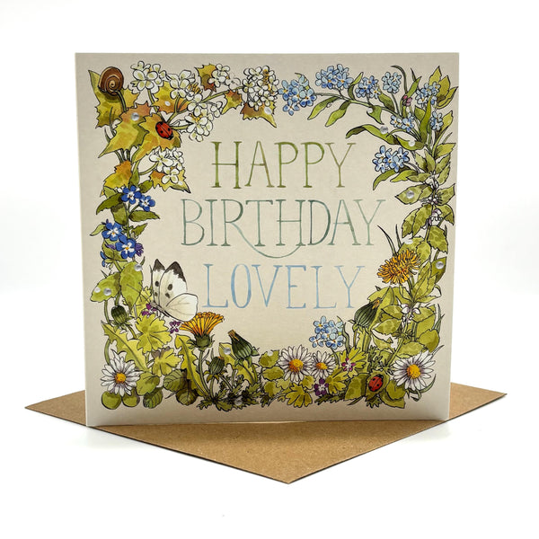 Birthday Card - Birthday Lovely Flowers