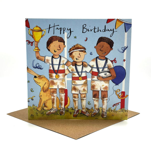 Birthday Card - Rugby