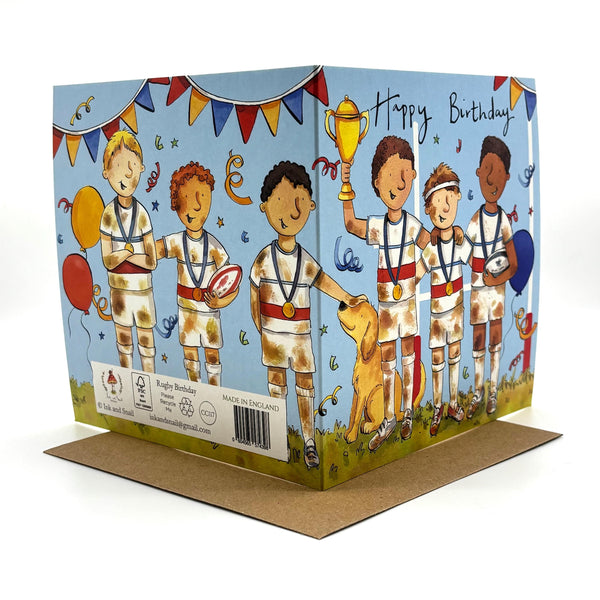 Birthday Card - Rugby