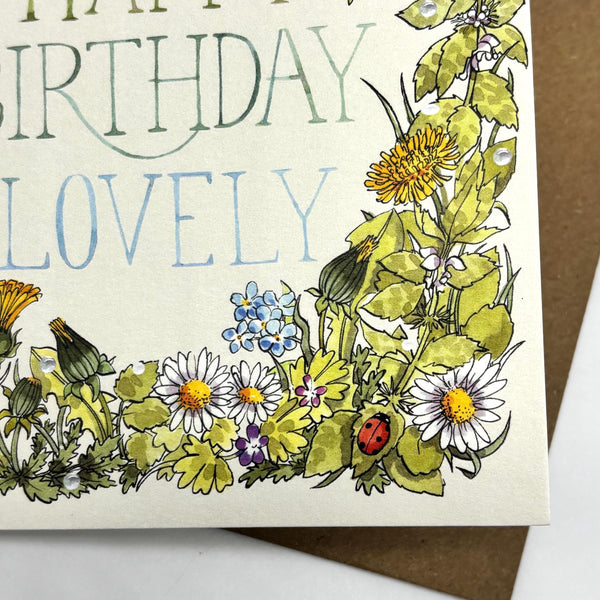 Birthday Card - Birthday Lovely Flowers