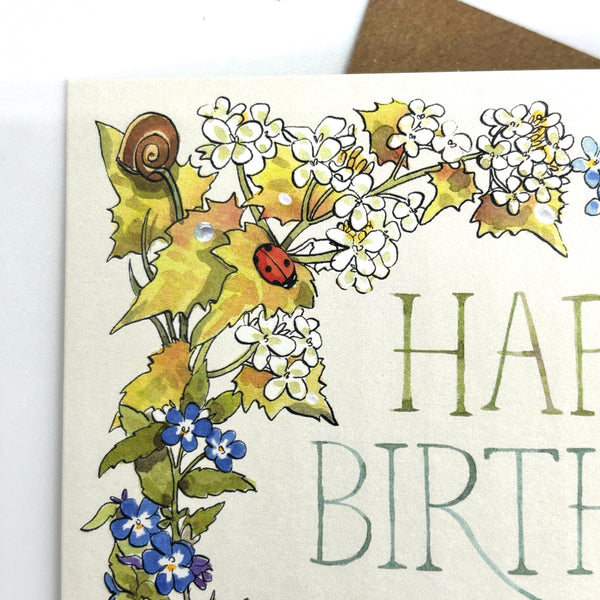 Birthday Card - Birthday Lovely Flowers