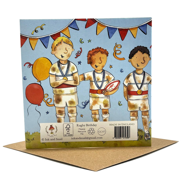 Birthday Card - Rugby