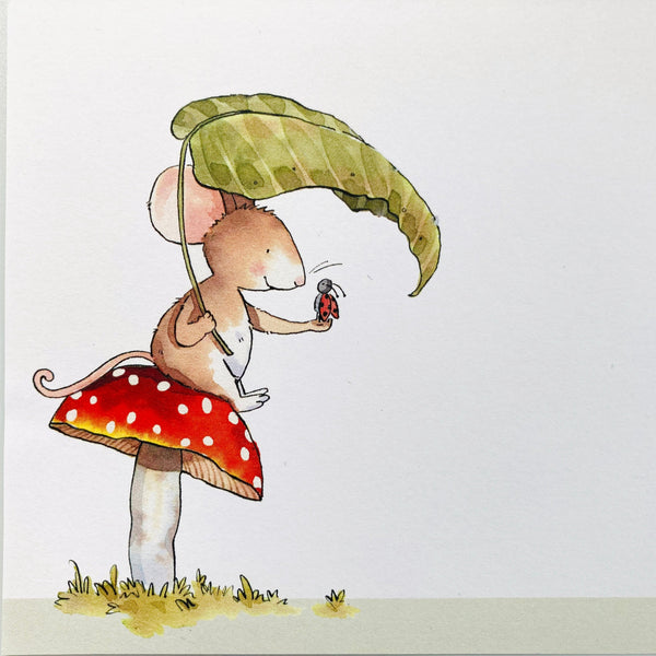 Writing Set - Mouse on Toadstool
