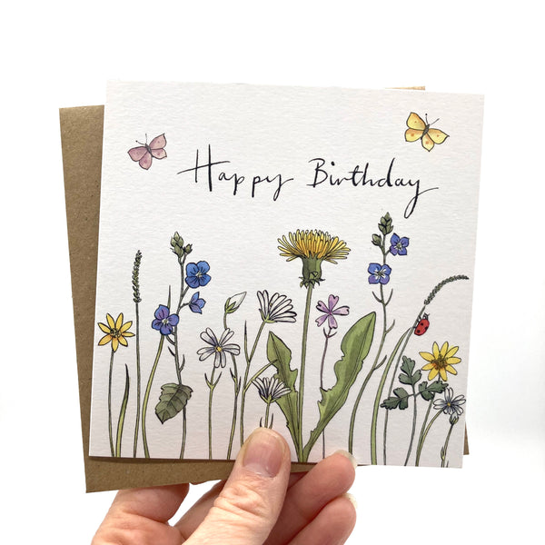 Birthday Card - Wild Flowers