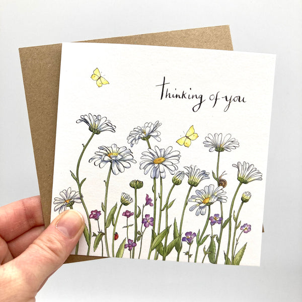 Thinking of You Card - Daisies