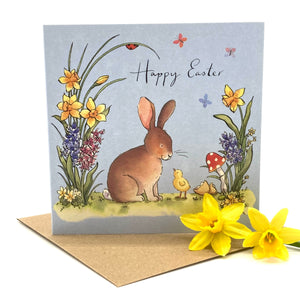 Easter Card Pack of 5 - Easter Rabbit and Chick