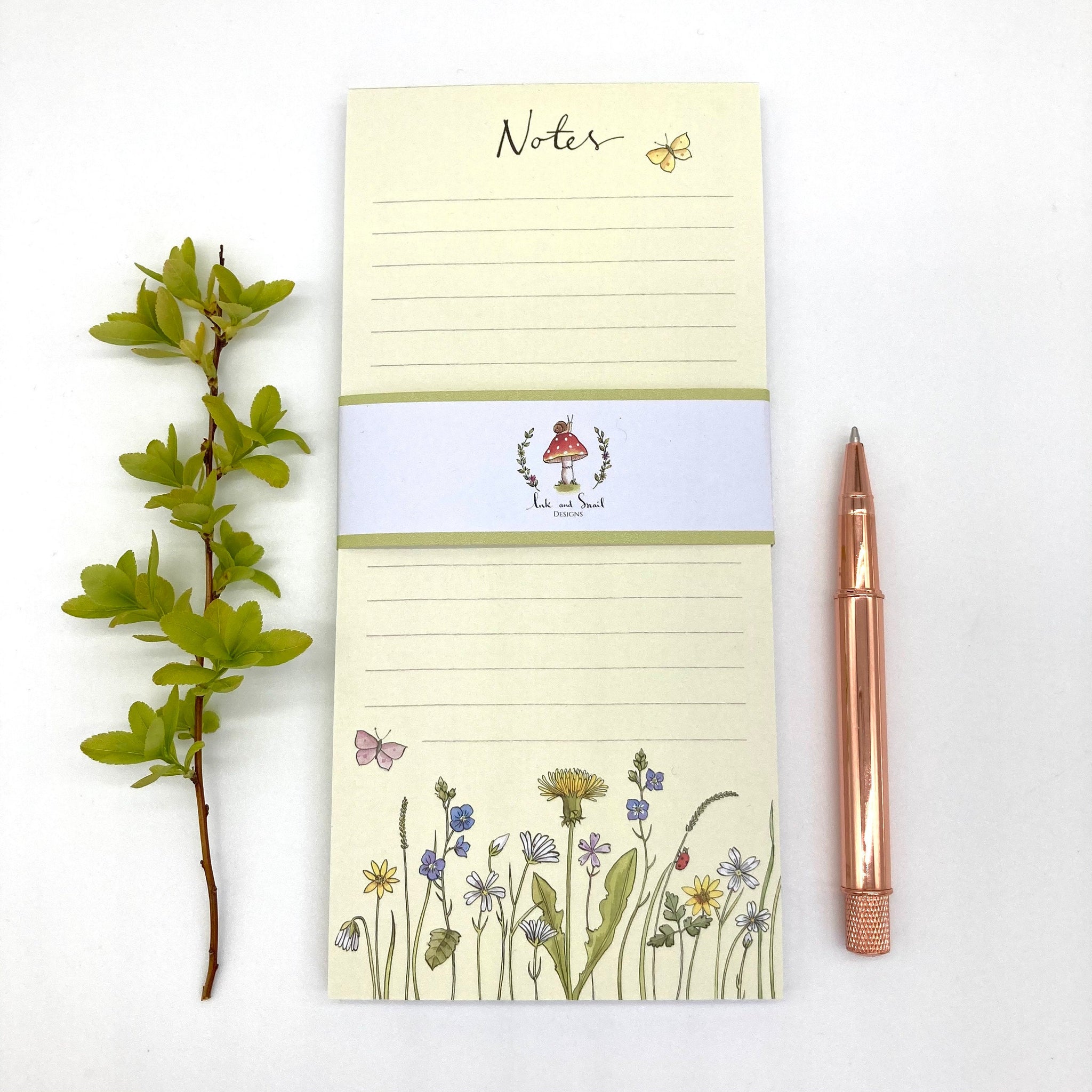 Notepad - Wild Flowers to do list