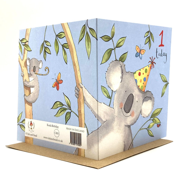 1st Birthday Card - Koala Bear