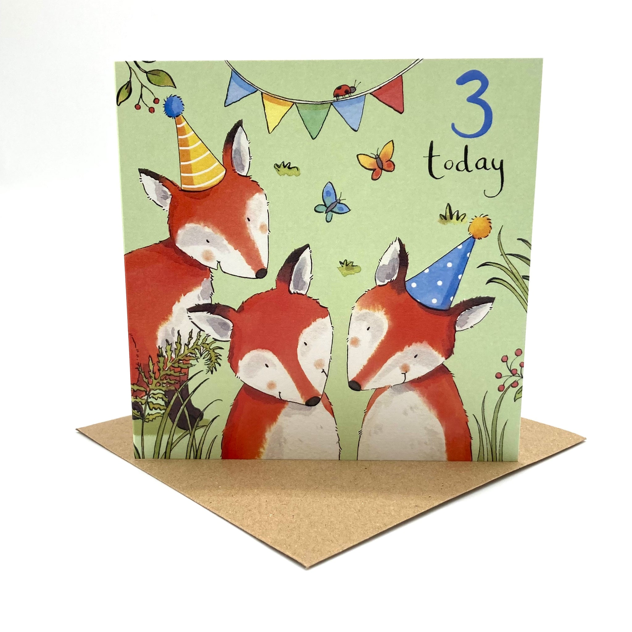 3rd Birthday Card - Fox