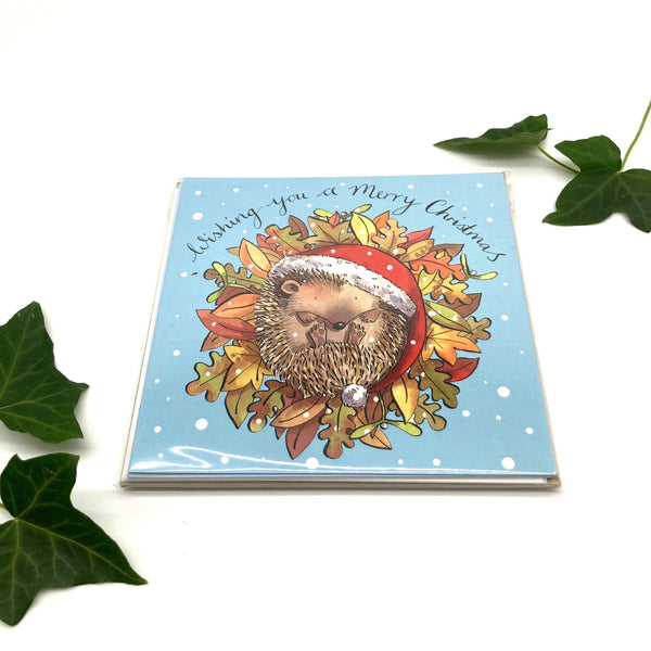 Hedgehog -Pack of 5 Christmas Cards