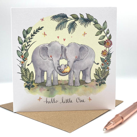 New Baby Card - Elephant New Baby