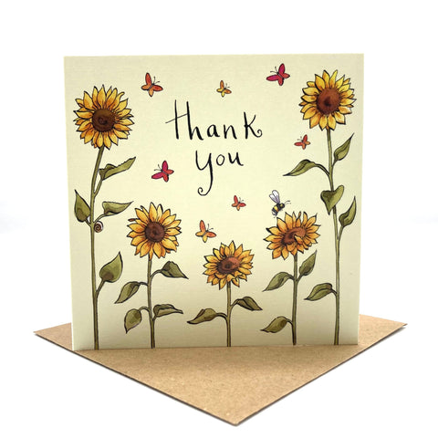 Thank You Card - Thank You Sunflowers