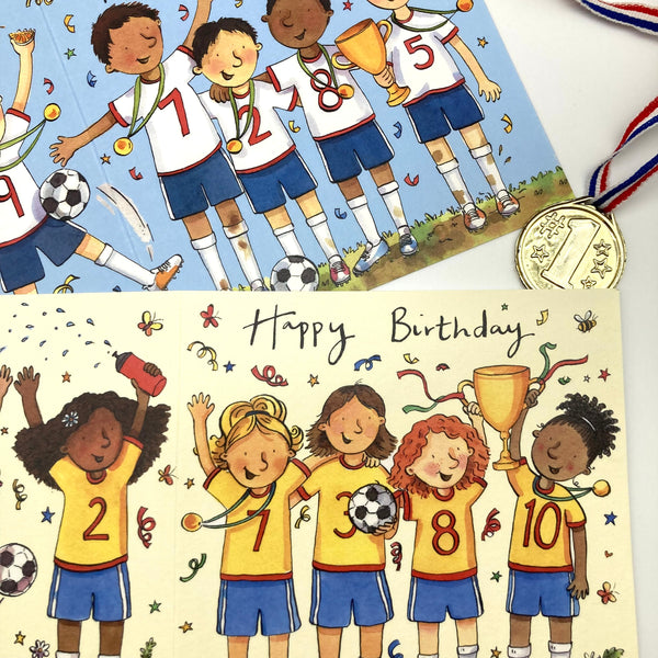 Birthday Card - Boys Football
