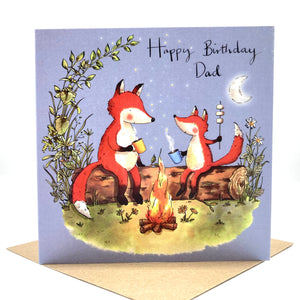 Birthday Card - Fox Dad Birthday